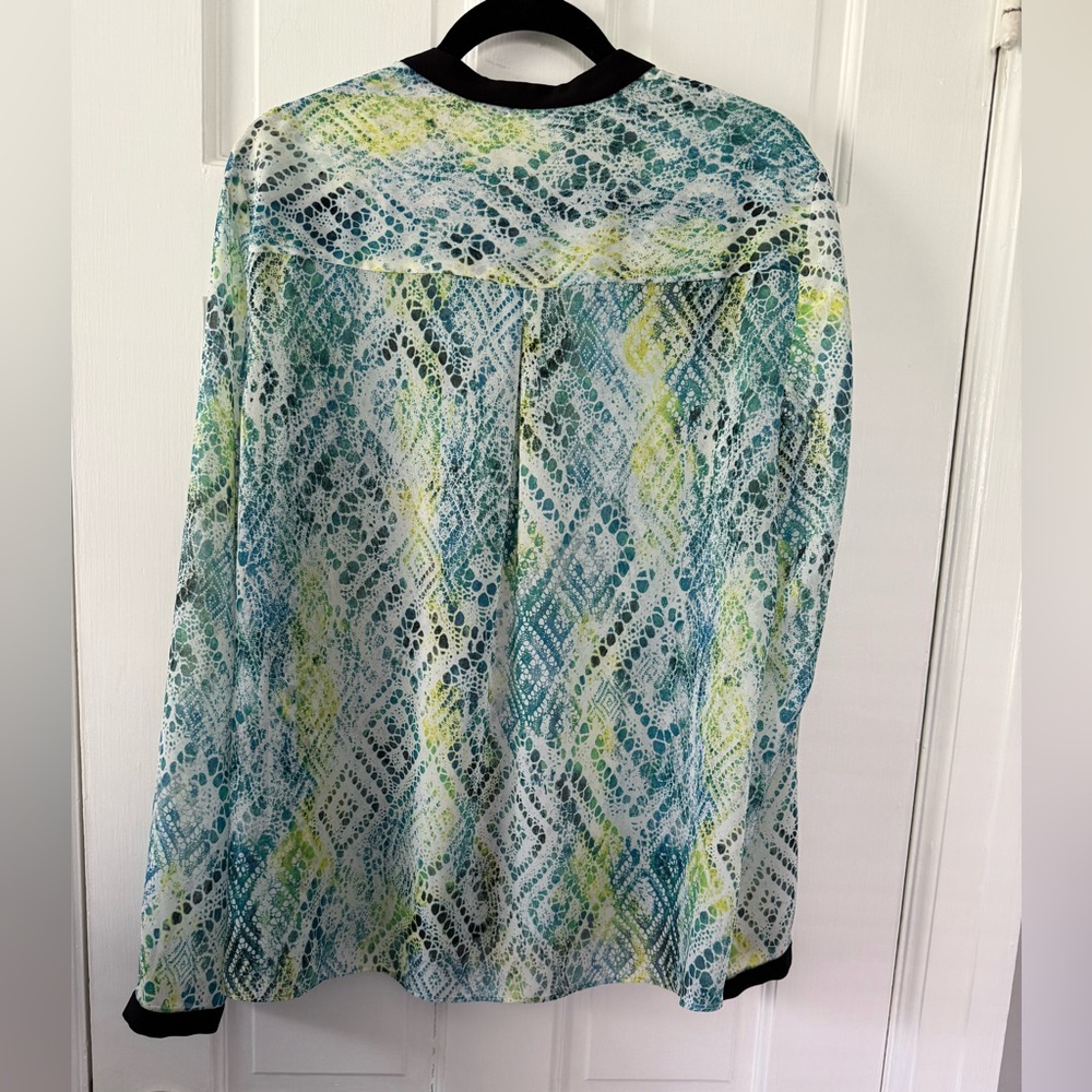 Tahari Multi Color Blouse - Picture 4 of 6